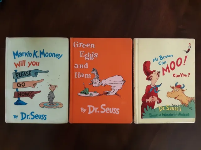 3 DR. SEUSS Bks- Marvin K. Mooney will You Please Go Now, Mr. Brown Can ...