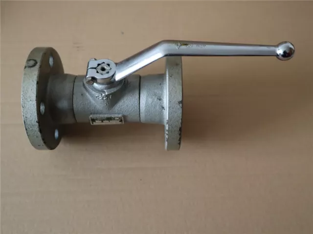 TEST FUCHS - Valvola a sfera con attacco flangia - DN 25 - PN 16 - Leva manuale