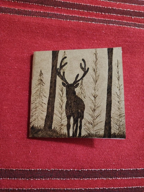 agendina pirografata a mano idea regalo natale