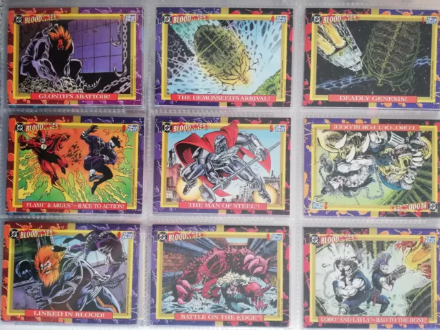 DC Comics BloodLines Set Cards 1-81 complete 1993  [H061A]