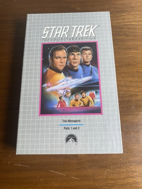 NEW THE MENAGERIE Parts 1 and 2: VHS Cassette Star Trek: The