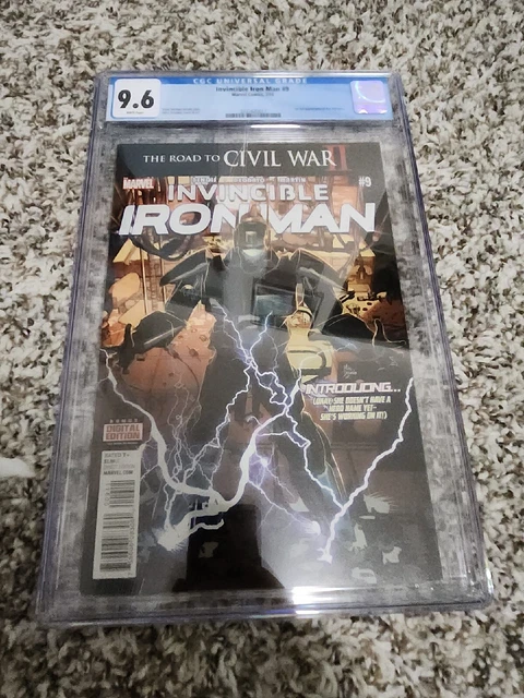 INVINCIBLE IRON MAN #9 1st print 2016 CGC 9.6 1st full Riri Williams