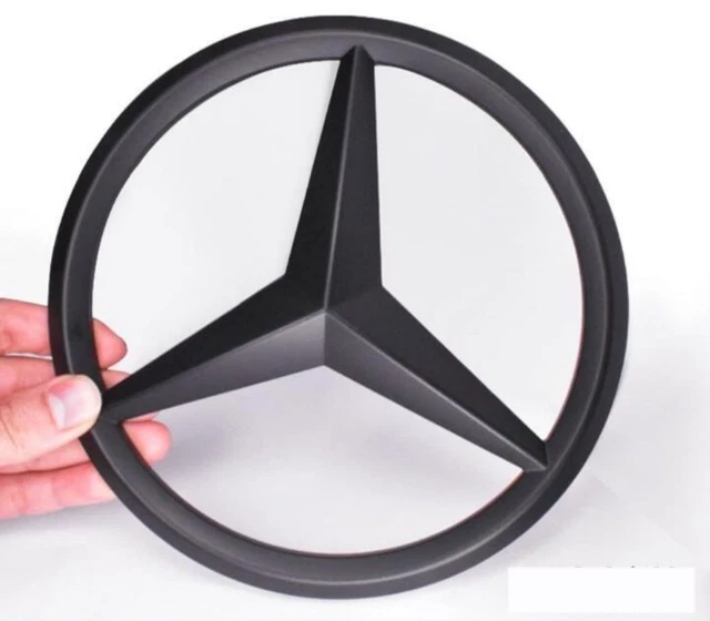 MATTE BLACK GRILLE Emblem Star Badge Logo for Mercedes Benz GLC GLE GLS