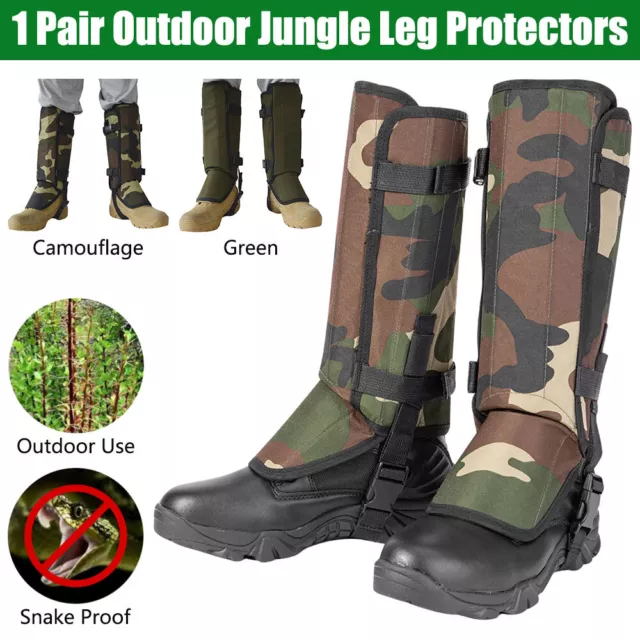 Snake Gaiters Leg Gaiter for Hiking Hunting Waterproof Boot Gators Trekking 3