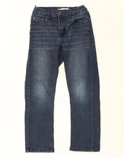 LEVI'S Boys 511 Slim Jeans 6-7 Years W22 L21 Navy Blue Cotton AE06