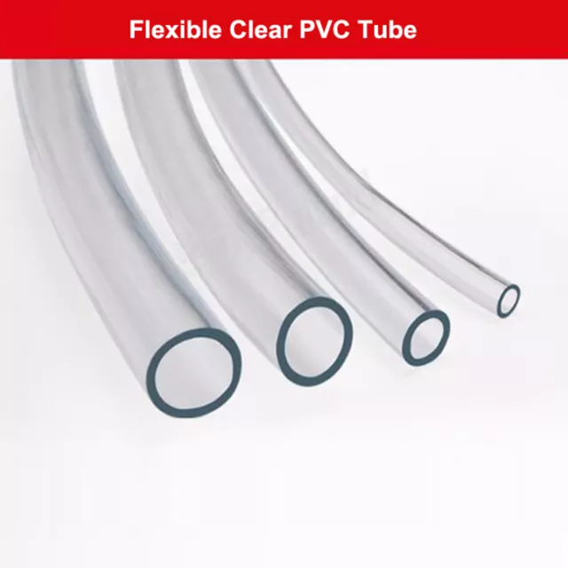 Hoch-Klar PVC Kunststoff Schlauch Luft Benzin Wasser Pumpen Flexibel Tube Rohr