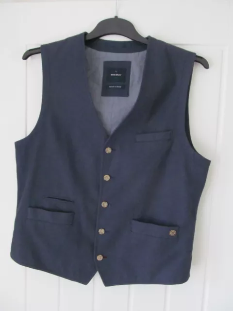 White Stuff Mens Waistcoat. Blue. Size Medium. Free Uk Postage.