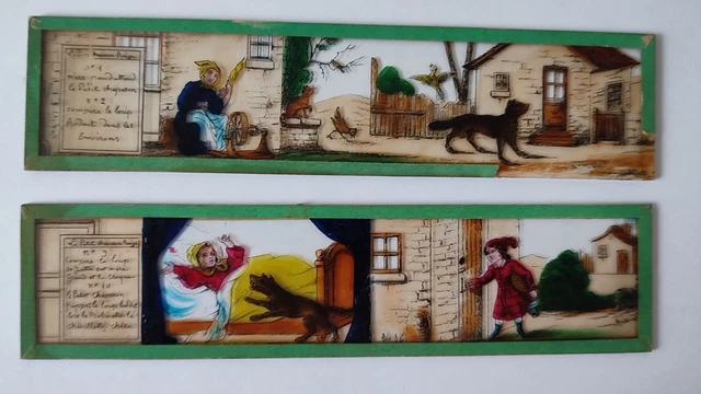 Lot de plaques (lanterne magique). Vers 1900. / Rares