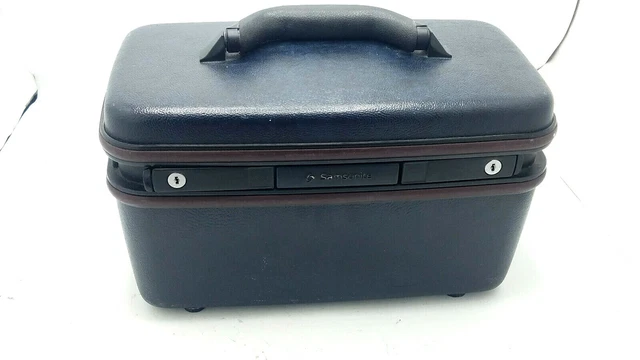 Samsonite Silhouette 4 Black Travel Luggage Train Case Carry On Suitcase + Keys