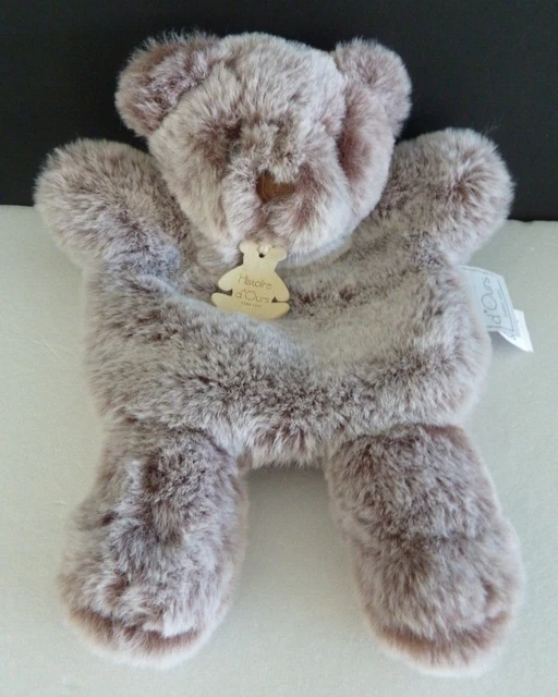 59. Doudou Plat Marionnette Baby Nat Ours Sweety Mario Beige Chine -  Neuf*