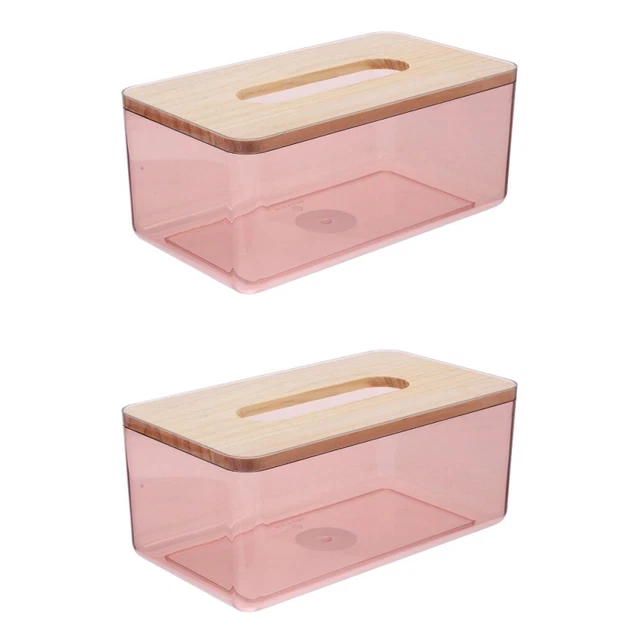 Set 2 Scatola Tessuto Moderna Scatola Tessuti Viso Portacarta Toilette Decorazione