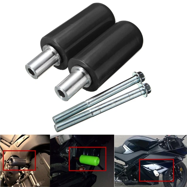 2x Frame Slider Crash Falling Protector 10mm For Honda Yamaha Kawasaki Suzuki US