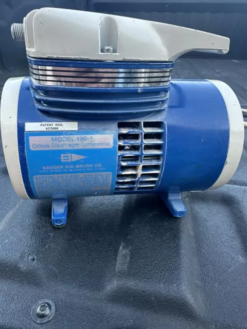 Badger Air-Brush Co. Model 80-2 Diaphragm Air Compressor Whirlwind II  Unopen box