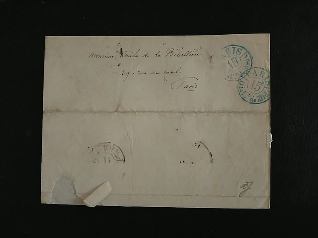 Émile Saisset, philosophe spiritualiste - Lettre autographe signée - à