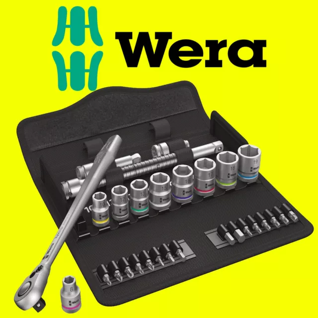 Wera Tools 3/8 Drive Metric Zyklop Metal Ratchet Set With Switch Lever - 004048