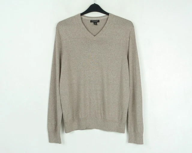 Pull Col V Banana Republic - Coton Noir - Taille L - Occasion Très Bon état