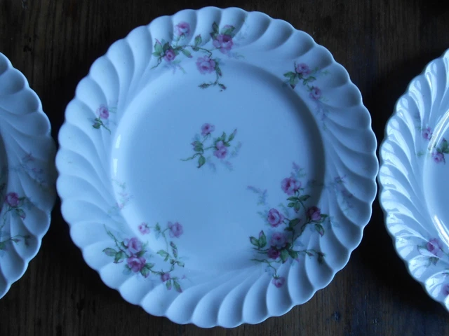 Saladier en porcelaine limoges Haviland torse SYLVIE ROSES - 28 cm - Arts de la table