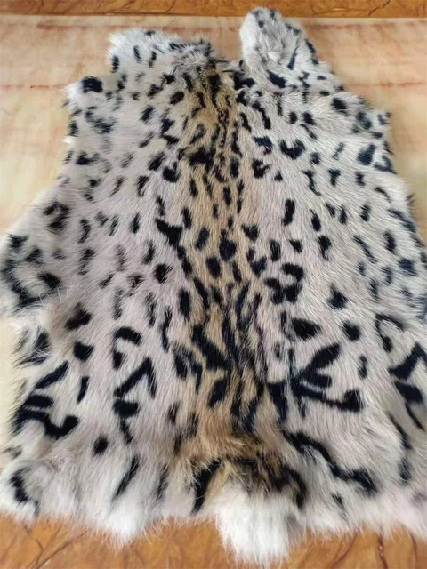1pcs Genuine Rabbit Fur Pelt Skin Leopard Animal Print Leather Hide Craft Soft 1pcs Genuine Rabbit Fur Pelt Skin Leopard Animal Print Leather Hide Craft Soft