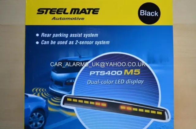 Steelmate LED Display Audio Buzzer Parking Sensor Kit of 4 PTS410-M5