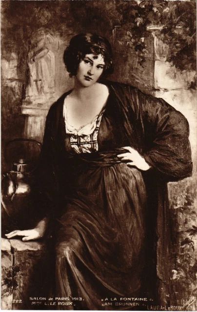 CPA AK A la Fontaine - L. Le Roux SALON DE PARIS (1355687)