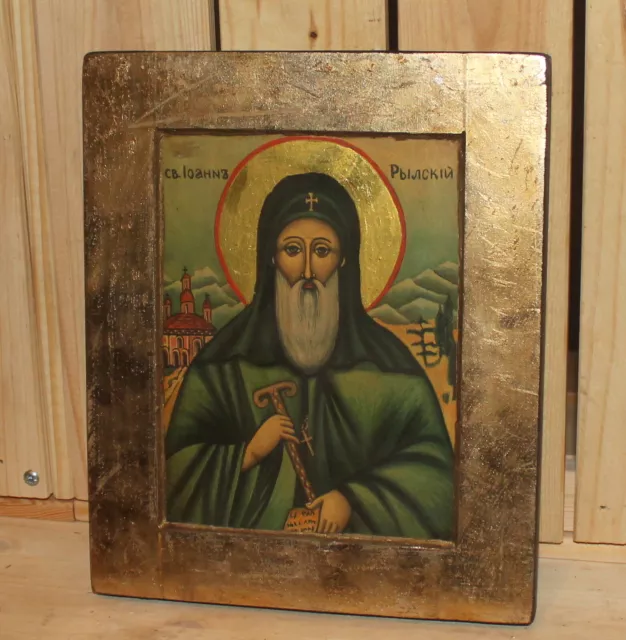Hand painted Orthodox icon Saint John of Rila