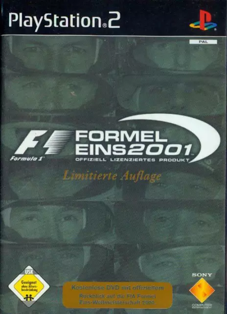 PS2 Formel Eins 2001 limitiert Auflage OVP Sony Playstation 2 BESTSELLER