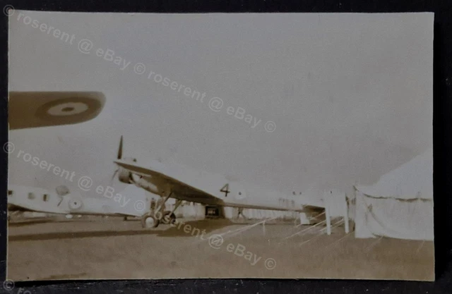 1935  Hendon  an RAF Vickers Wellesley  - small photo 6 by 4cm