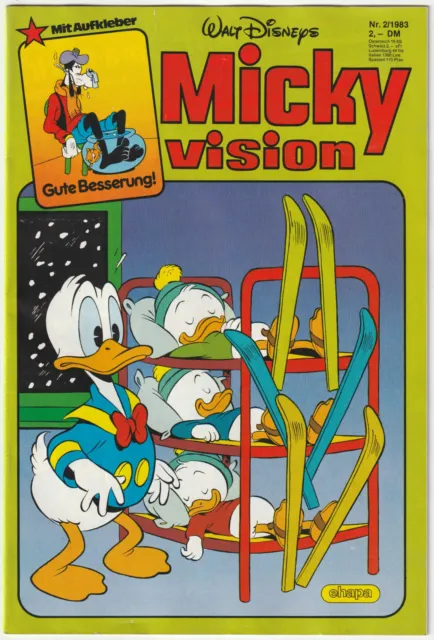 ✪ MICKYVISION #02/1983 ohne Beilage, Ehapa COMIC-HEFT Z1/1- *Walt Disney