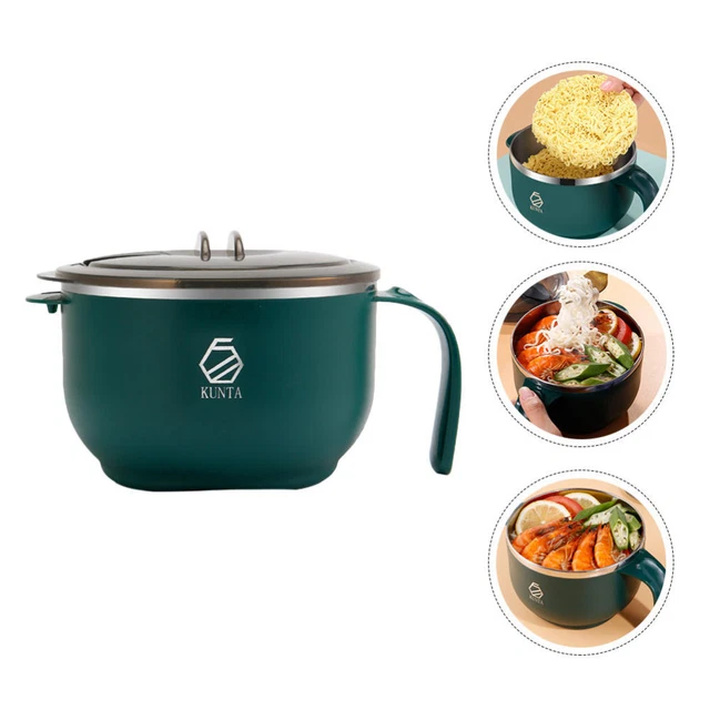 2 Bols En Acier Inoxydable Double Paroi – Isothermes, Pour Nouilles, Soupe, Salade, Facile à Nettoyer