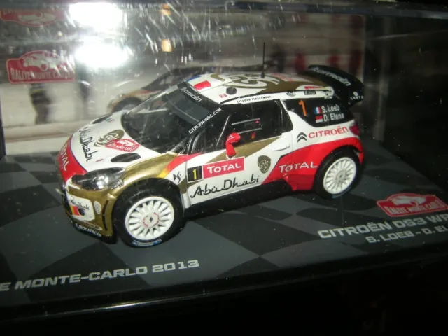 1:43 Ixo/Atlas Edition Citroen DS3 WRC #1 Winner Rally Monte Carlo 2013 in VP