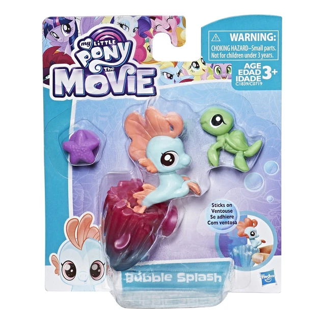 MY LITTLE PONY The Movie Baby Seapony Bubble Splash Seahorse Turtle