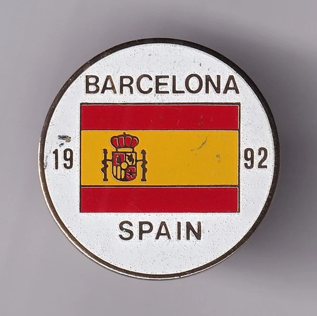 Pin's Jeux Olympiques Barcelone 1992 - Mascotte Cobi Haltérophile, édition Officielle