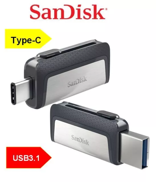 SanDisk 16Go 32Go 64Go 128Go 256Go Clé USB 3.1 3.0 OTG TYPE-C USB-C Mémoire FR