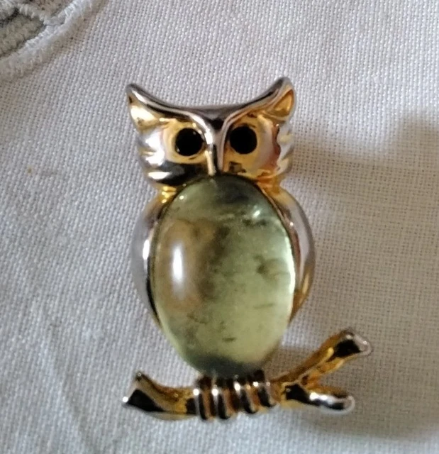 Ancienne Broche couleur or porte photo ORAN polychrome bijou vintage