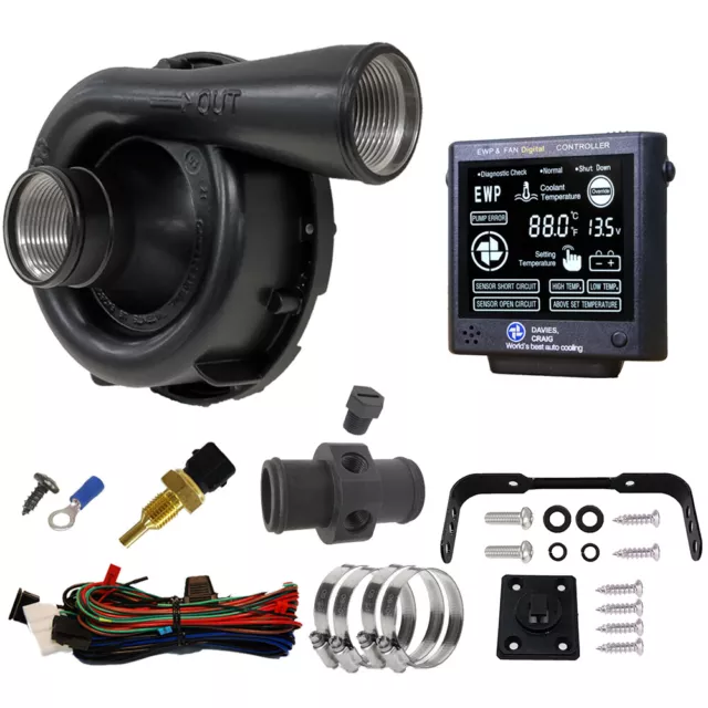 Electric Water Pump - EWP150 BLACK (ALLOY) Combo (Davies Craig) (Part #8975)