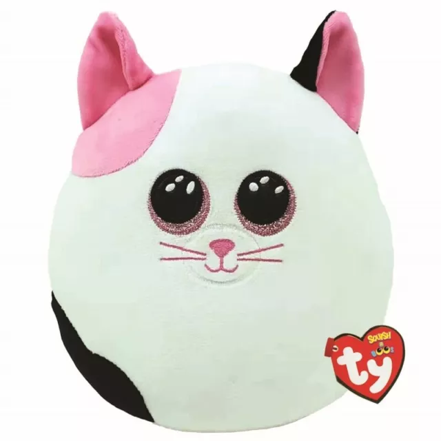 ty Squish-A-Boo Cat Muffin, Kissen Kuscheltier Kuschelkissen Ø 23 cm Katze