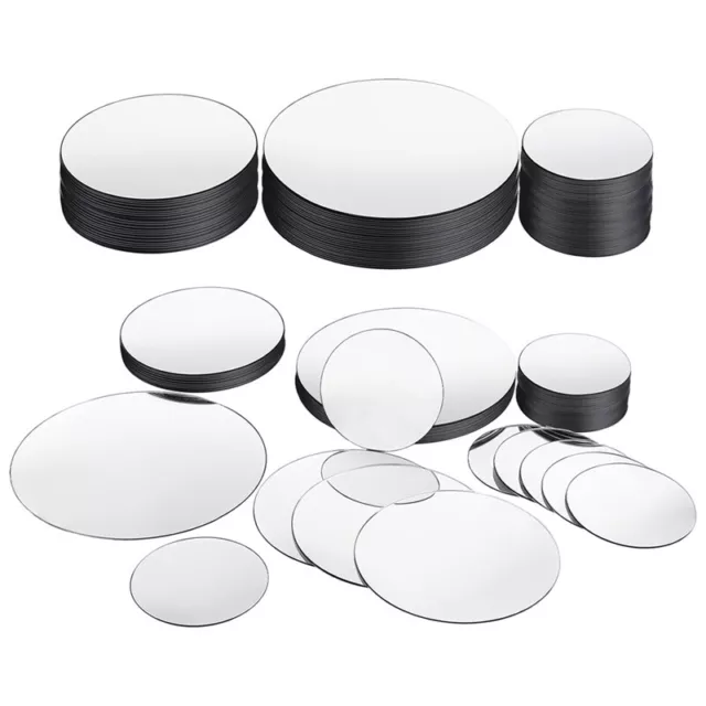 2X(40 PCS  Size Round  Small Round  Adhesive  Round Craft  Tiles for1402