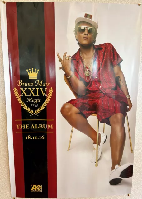 Bruno Mars XXIV Magic Official Large Record Company Promo Poster