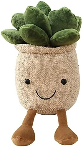 Tulip Plush Toy, 13.7" Flower Pot Stuffed Pillow Decoration Multicolor