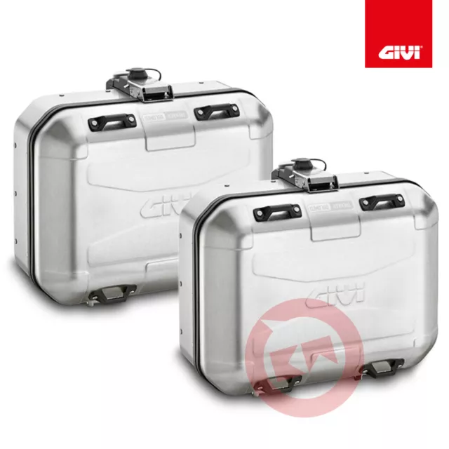 GIVI DLM36 Trekker Dolomiti set valises Aluminium Noir - Top case et valise  moto