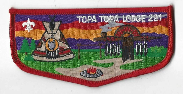 OA 291 Topa Topa WWW S41 Flap RED Bdr. Ventura County CA [MO-1914]