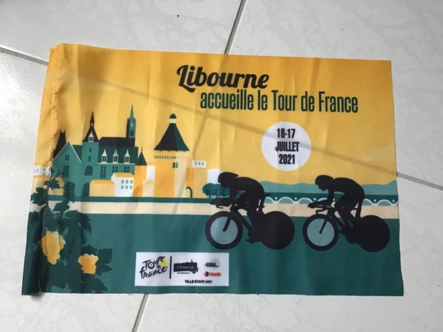 Drapeau Supporter Tour De France Jaune - Collection Officielle 100x140 Cm