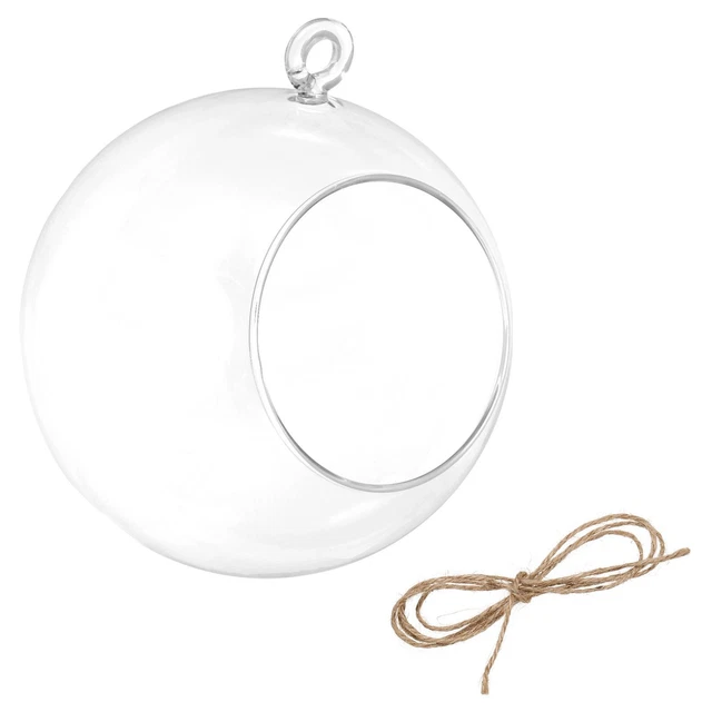 Support Suspendu En Fer Pour Terrarium/globe - Noir - 23cm - Déco Plante Ou Bougie