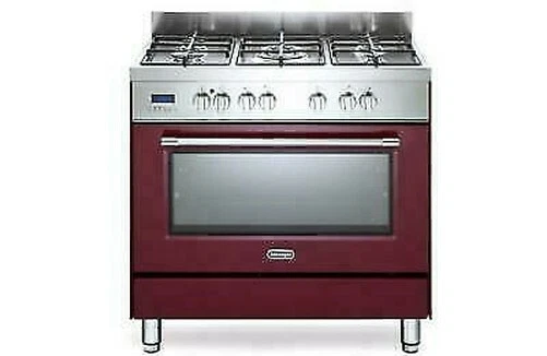 Delonghi PRO96MRED Cuisine 90X60 Four Multifonctions 5 Feux Pizza Bordeaux