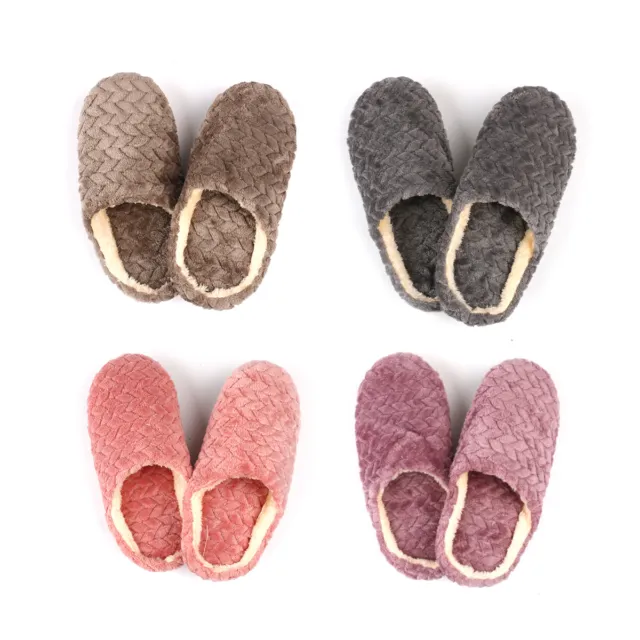 Men Ladies Women Slippers Slip On Winter Warm Bedroom House Shoes Size 5.0-8.5 3