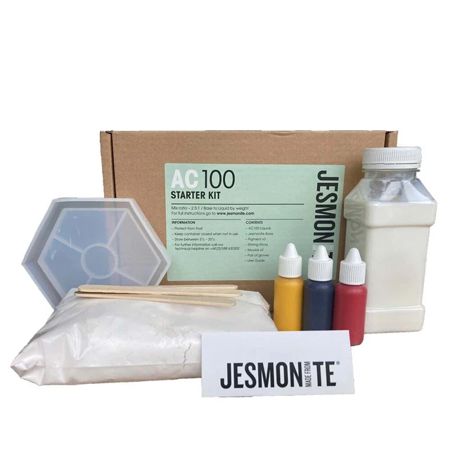 Kit de inicio Jesmonite AC100 - artesanía ecológica.