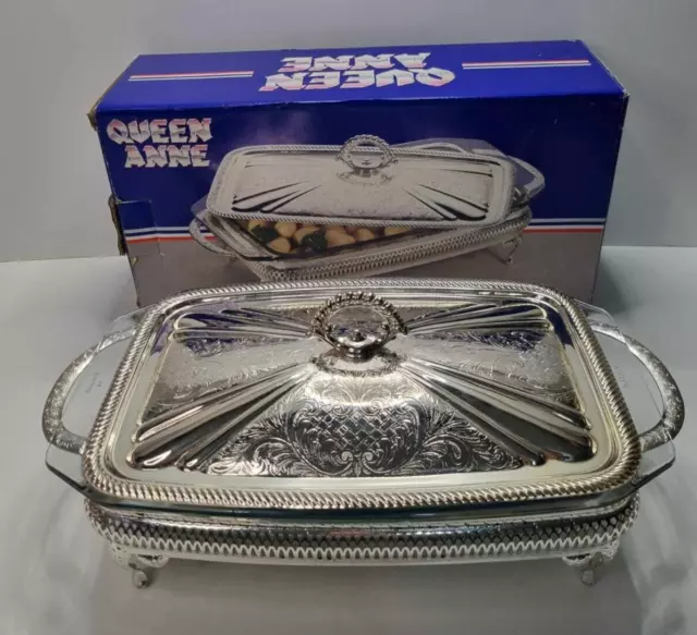 Vintage Queen Anne Style Silver Plated Tableware Mayell & serving dish