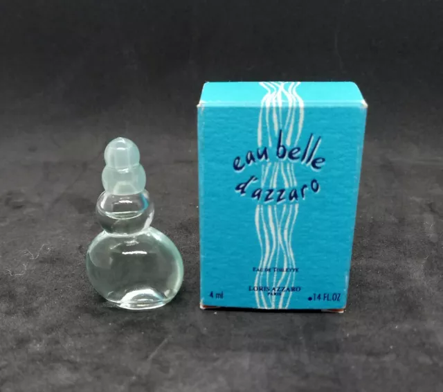 EAU BELLE D AZZARO Eau De Toilette Miniature Pour Femme 4 Ml Rare