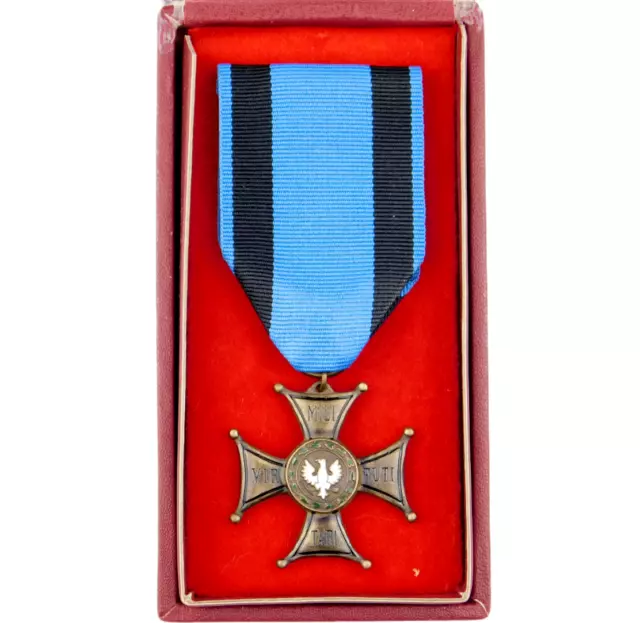 2371 Ww2 Polish Order Virtuti Militari Cross 5Th Class Poland