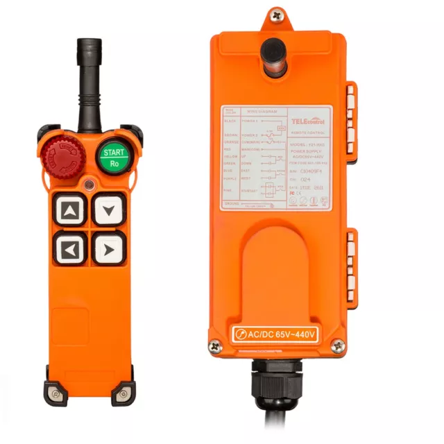 Prowinch 4 Channel Overhead Hoist Crane Radio Remote Control Multi voltage 18~44